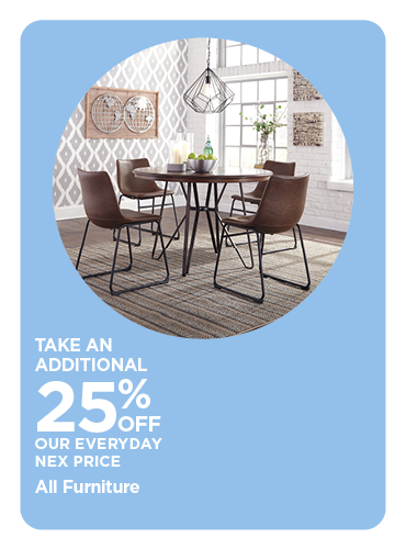Take an Additional 25% Off All Furniture