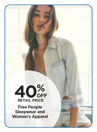 40% Off Free People Sleepwear and Womens Apparel