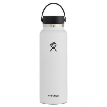 Hydro Flask 40oz Wide Mouth 2.0 with Flex Lid White
