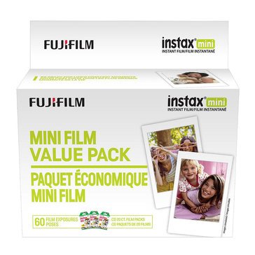 Instax Mini Film Value Pack White 60-count