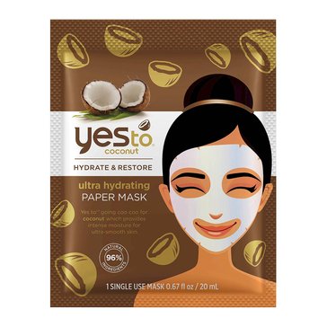 Yes to Coconut Ultra Hydrating Paper Mask, Single
