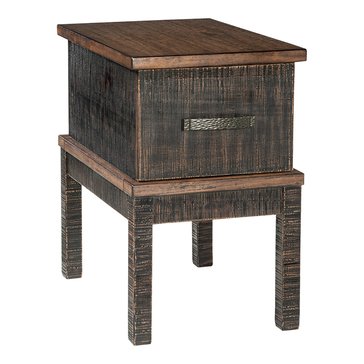Signature Design by Ashley Stanah Chairside End Table with USB Ports & Outlets
