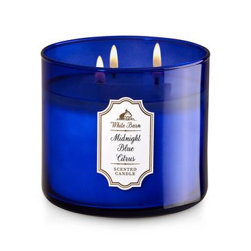Bath & Body Works 3 Wick Candle Midnight Blue Citrus