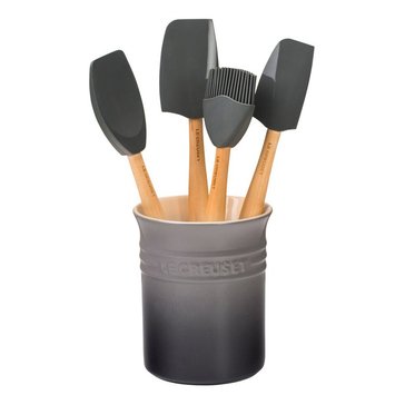 Le Creuset Craft Series 5-Piece Utensil Set With Crock, Oyster