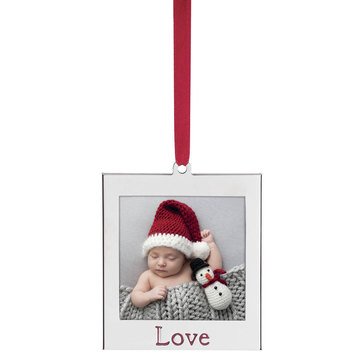 Lenox Love Frame Charm Ornament
