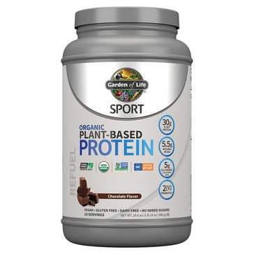 Garden Of Life Sport Organic Plant-Based Chocolate Protein Powder, 19-servings