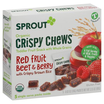 Sprout Toddler Red Berry & Beets Crispy Chews, 5ct