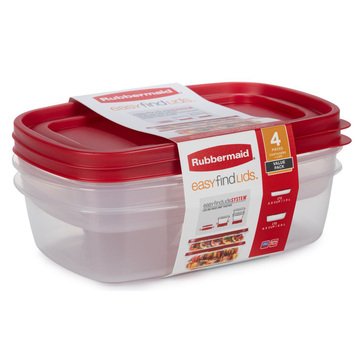 Rubbermaid Easy Find Lids 5.5-Cup Rectangle Value Pack