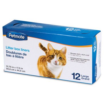 Petmate Cat Litter Pan 12-Count Large Liners