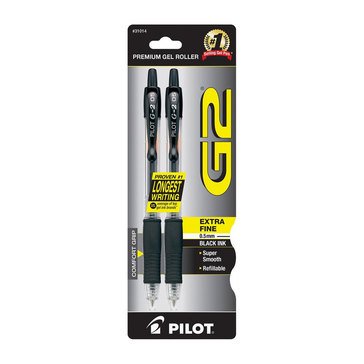 Pilot G-2 X Fine Black Ink Gel Pens, 2-count