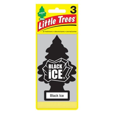 Little Trees Black Ice 3-Pack Air Freshener