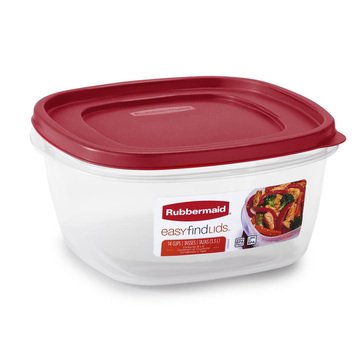 Rubbermaid Easy Find Lids 14-Cup Square Containers