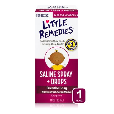 Little Remedies for Noses Non Medicated Saline Spray/Drops - 1oz