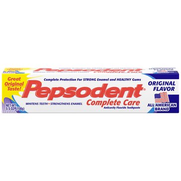 Pepsodent Complete Care Toothpaste Original, 5.5oz