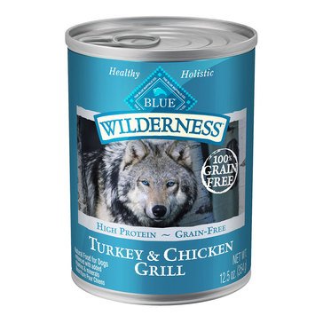 Blue Buffalo Wilderness 12.5 oz. Turkey & chicken Dinner Adult Wet Dog Food