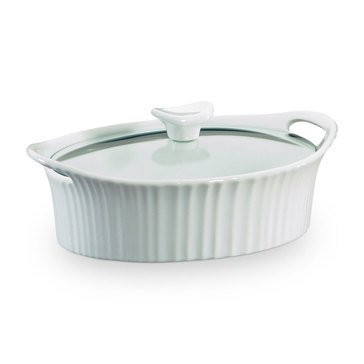 Corningware 1.5-Quart Oval Casserole Dish With Glass Cover