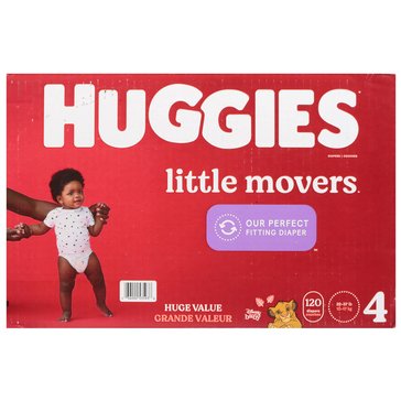 Huggies Little Movers Size 4 - Huge Pack 120ct