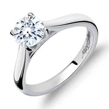 Navy Star 14K White Gold 3/4 ct Solitaire Engagement Ring