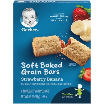 Gerber Graduates Cereal Bar - Strawberry Banana 5 COUNT