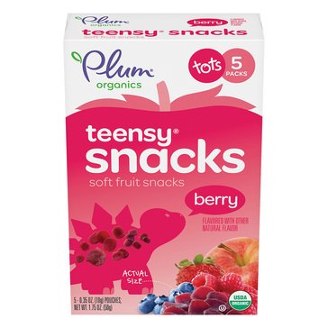 Plum Organics Berry Tots Teensy Fruit Snacks, 5ct