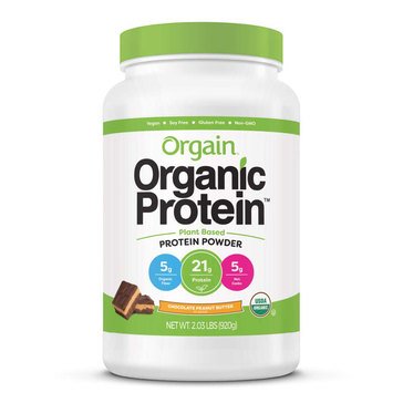 Orgain Organic Protein Plant Based Chocolate Peanut Butter Protein Powder , 20-servings