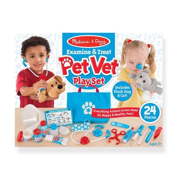 Melissa & Doug Examine and Treat Pet Vet 24-Piece Play Set