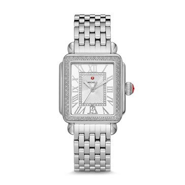 Michele Women's Deco Madison Stainless Diamond Watch
