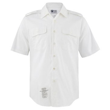 Army Men's White Short Sleeve Shirt (C)