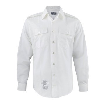 Army Men's White Long Sleeve Shirt (A)