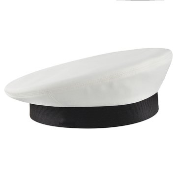 Bernard Men's White CNT Replacement Dress Cap Cover Style #10008
