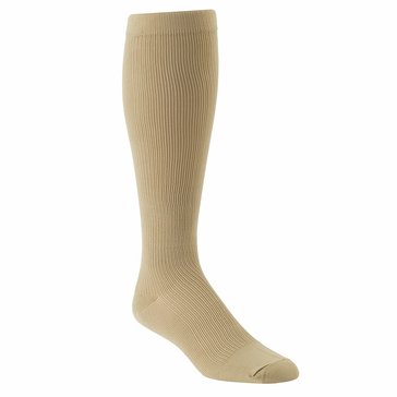 Jefferies Khaki Over-The-Calf Compression Support Dress Socks 1 Pair Style #1010
