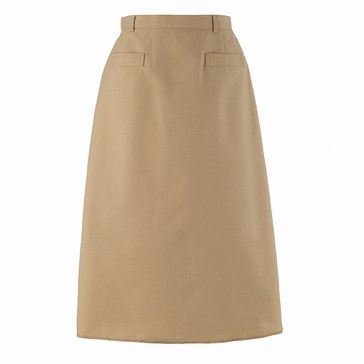 Women's Khaki Poly/Wool Skirt