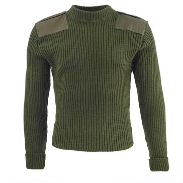 USMC Green Sweaters with Epaulettes