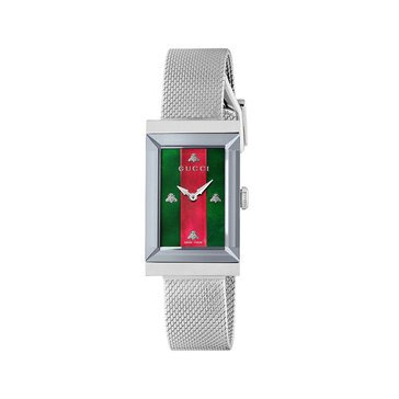 Gucci Men's G Frame Case Stainless Steel Mesh Watch 