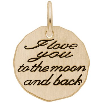 Rembrandt 14K I Love You To The Moon Charm