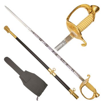 Navy Officer Sword Spanish Quality with Scabbard