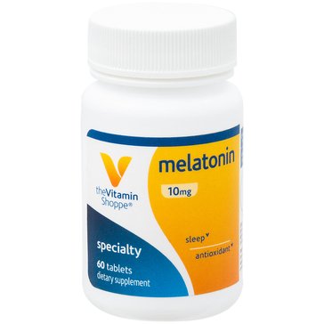 The Vitamin Shoppe Melatonin 10mg Tablets, 60-count