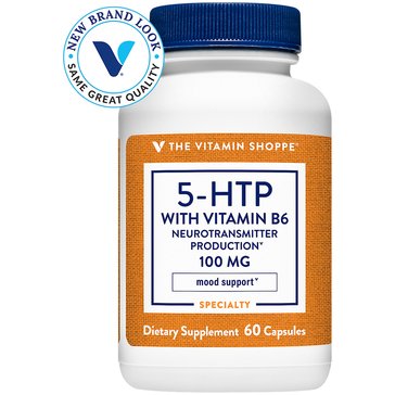 The Vitamin Shoppe 5-HTP with Vitamin B6 100mg Capsules, 60-count