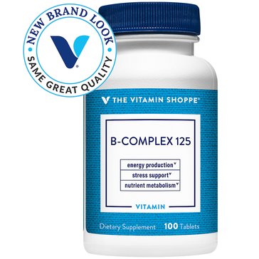 The Vitamin Shoppe B-Complex 125 Tablets,100-count