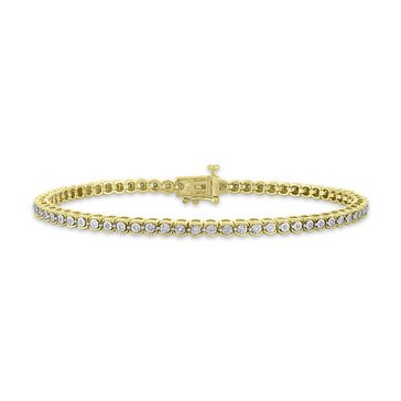 10K Yellow Gold 2/10 cttw Diamond Fashion Bracelet