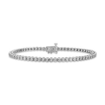 10K White Gold 2/10 cttw Diamond Fashion Bracelet