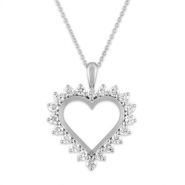 1 ct.tw. Diamond Perfect Heart Pendant, 10K