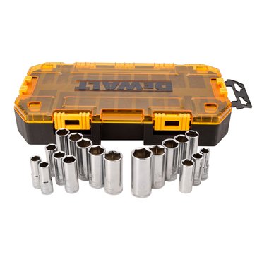Dewalt Tough Box Tool Kit 3/8 Deep Drive Socket Set