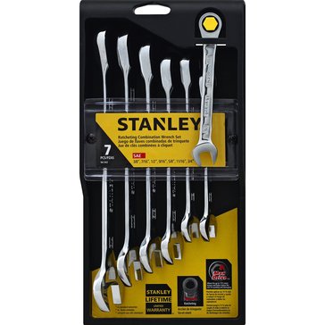 Stanley 7-Piece Ratcheting Wrench Set Sae