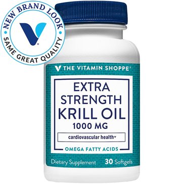 The Vitamin Shoppe Extra Strength Krill Oil 1,000mg Softgels. 30-count