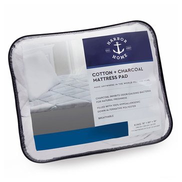 Harbor Home Charcoal Infused Mattress Pad