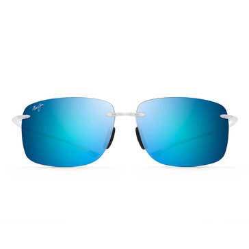 Maui Jim Men's Hema Matte Crystal Blue Hawaii Sunglasses, 62mm