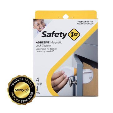 Safety 1st Adhesive Magnetic Lock System - 4 Locks and 1 Key