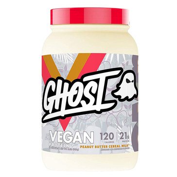 Ghost Vegan Peanut Butter Cereal Milk 21g Protein Powder, 28-servings