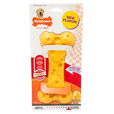 Nylabone Dura Chew Large Cheese Bone Dog Toy